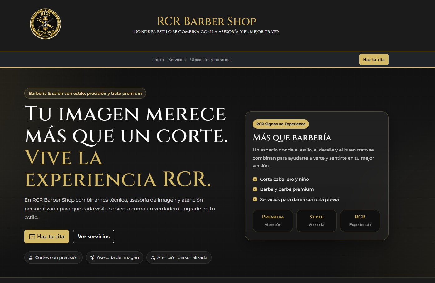 Preview of a local business website by GABAN Solutions